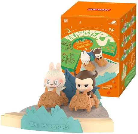 POP MART Labubu kolekcinė figūrėlė iš „The Monsters, Playing Games Scene“ serijos