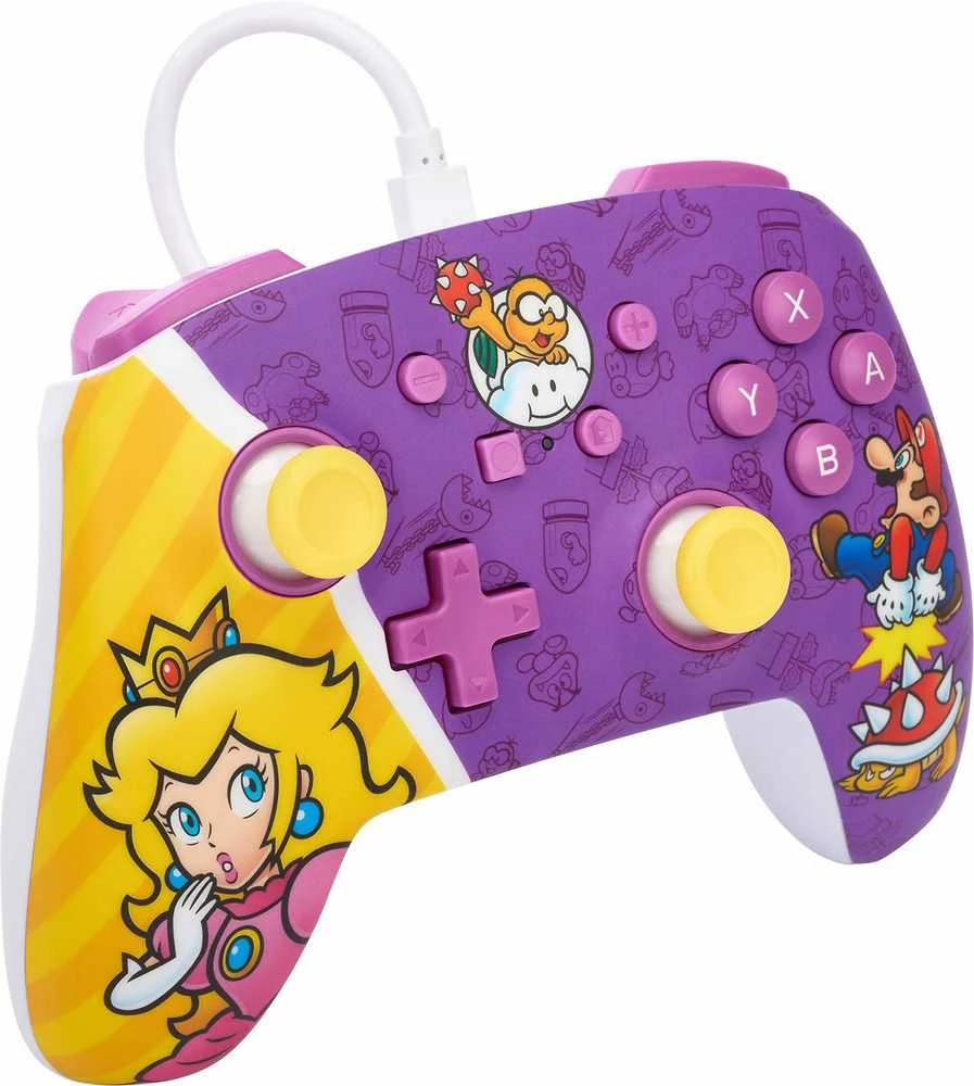 Power A PowerA Enhanced (Princess Peach Battle) laidinis valdiklis skirtas Nintendo Switch
