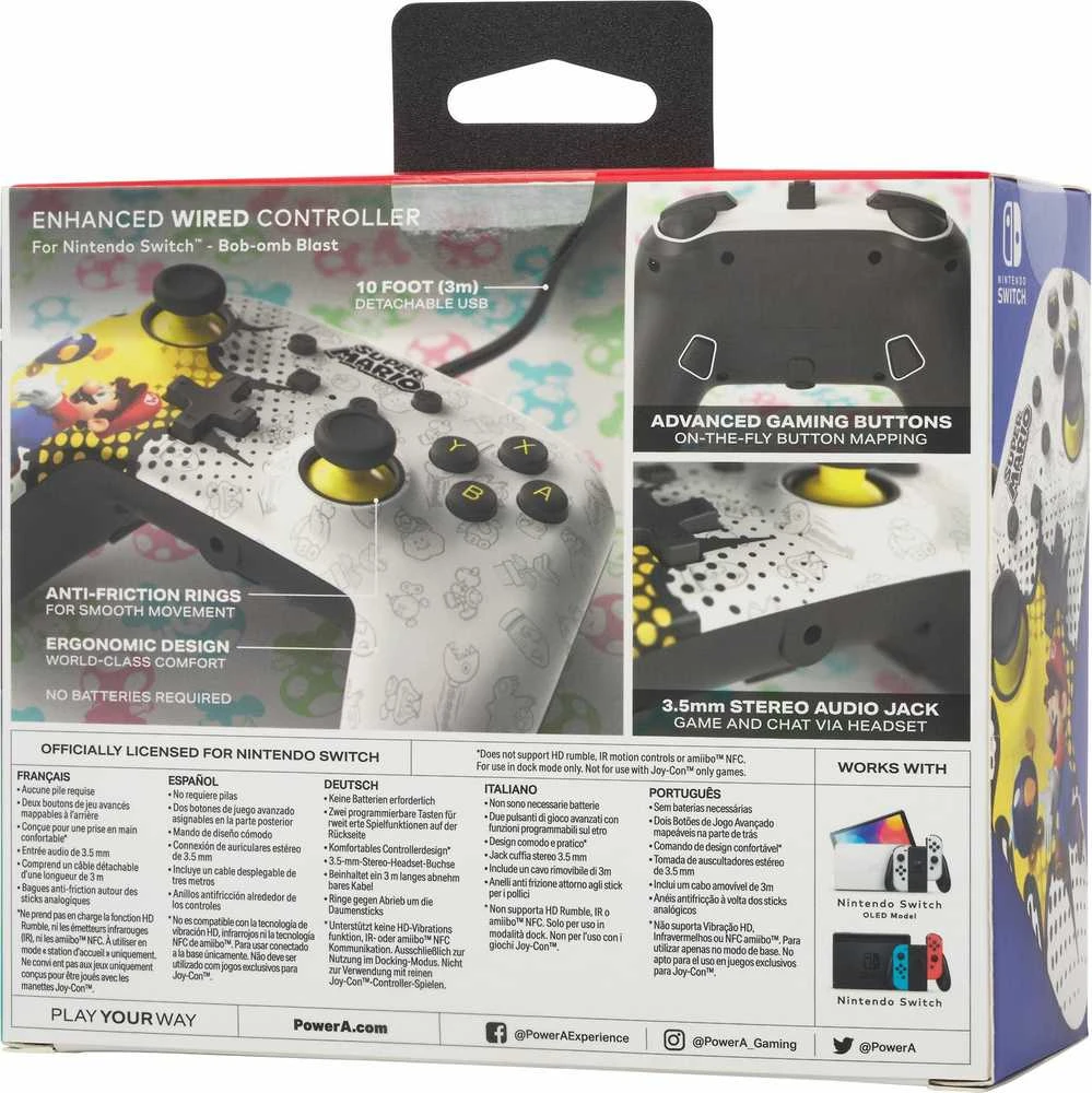 Power A PowerA Bob-omb Blast laidinis valdiklis skirtas Nintendo Switch