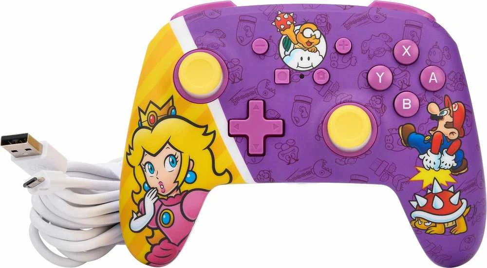 Power A PowerA Enhanced (Princess Peach Battle) laidinis valdiklis skirtas Nintendo Switch