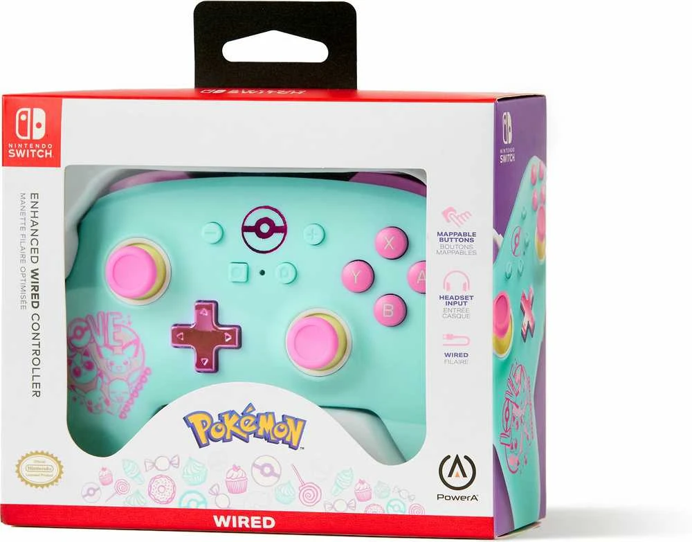 Power A PowerA Enhanced laidinis valdiklis skirtas Nintendo Switch - Pokémon: Sweet Friends