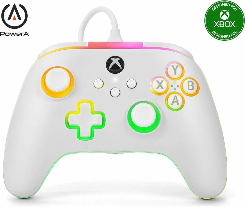 Power A „PowerA Advantage“ laidinis „Xbox Series X-S“ valdiklis su „Lumectra“ – baltas
