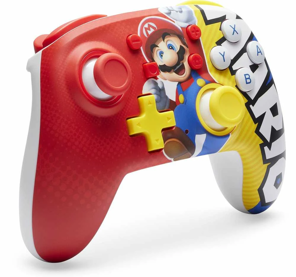 Power A „PowerA Nano Enhanced“ belaidis valdiklis, „Mario“, „Nintendo Switch“.
