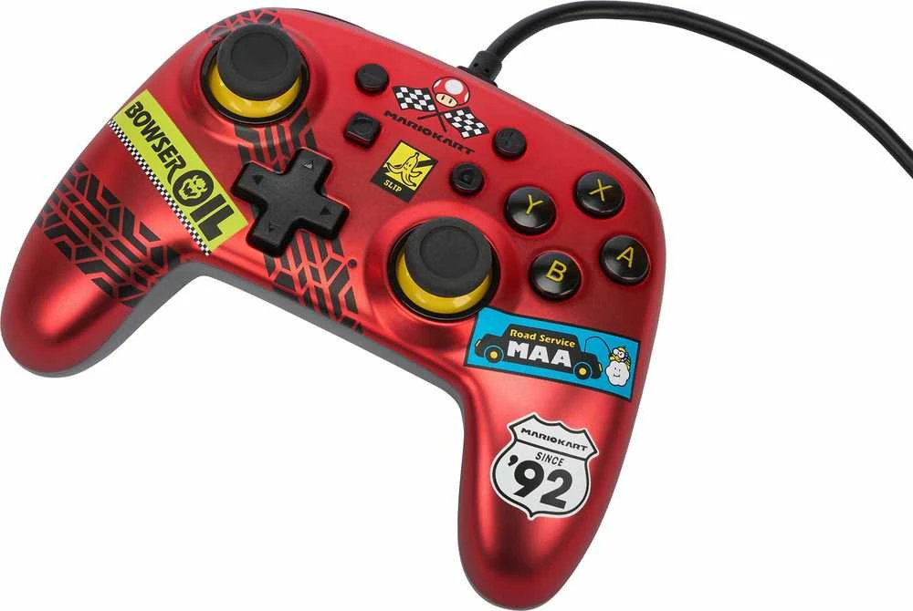 Power A PowerA Mario Kart: Racer Raudona laidinis valdiklis skirtas Nintendo Switch