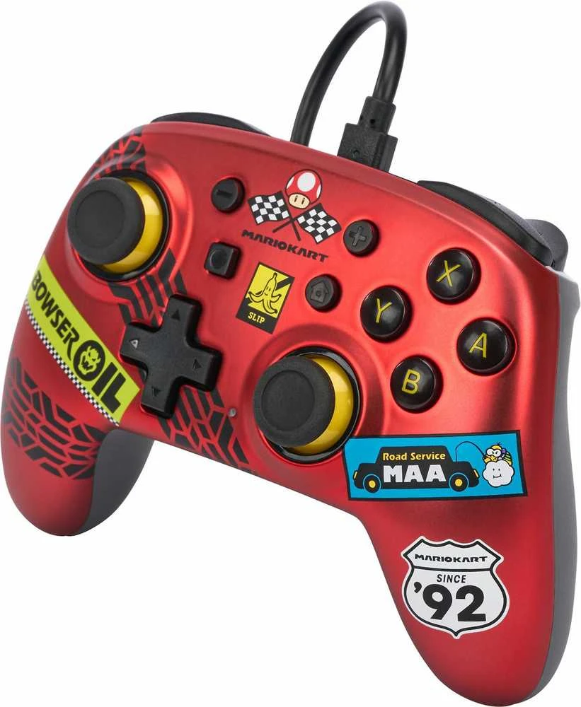 Power A PowerA Mario Kart: Racer Raudona laidinis valdiklis skirtas Nintendo Switch