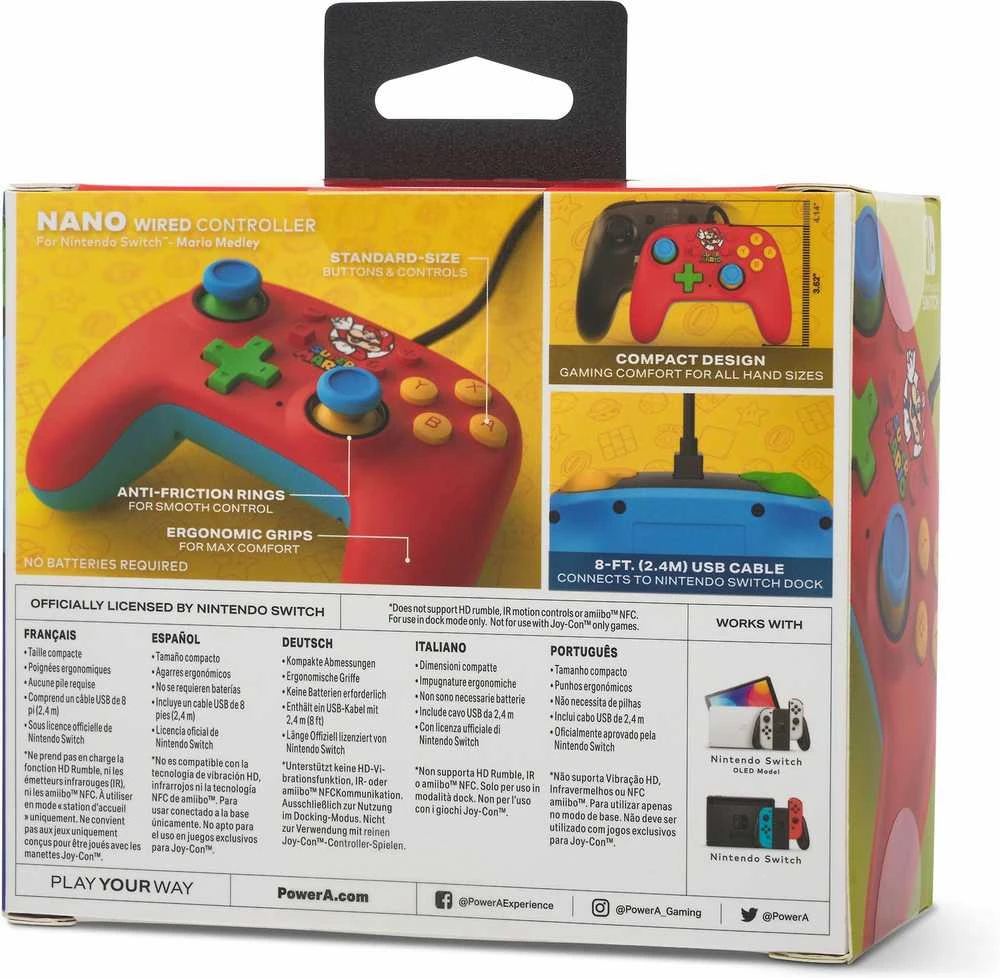 Power A PowerA Mario Medley laidinis valdiklis skirtas Nintendo Switch