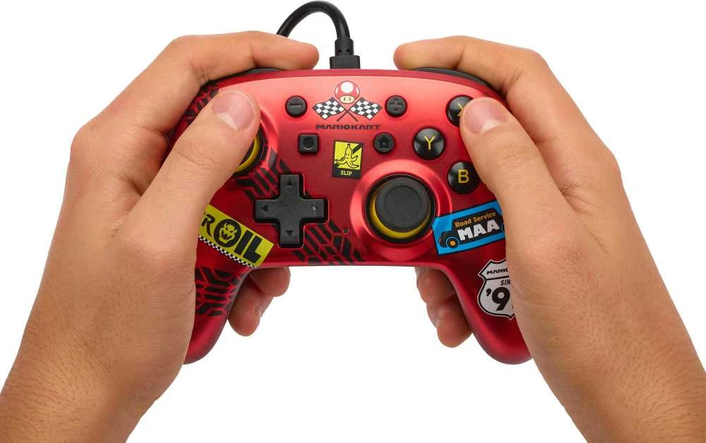 Power A PowerA Mario Kart: Racer Raudona laidinis valdiklis skirtas Nintendo Switch