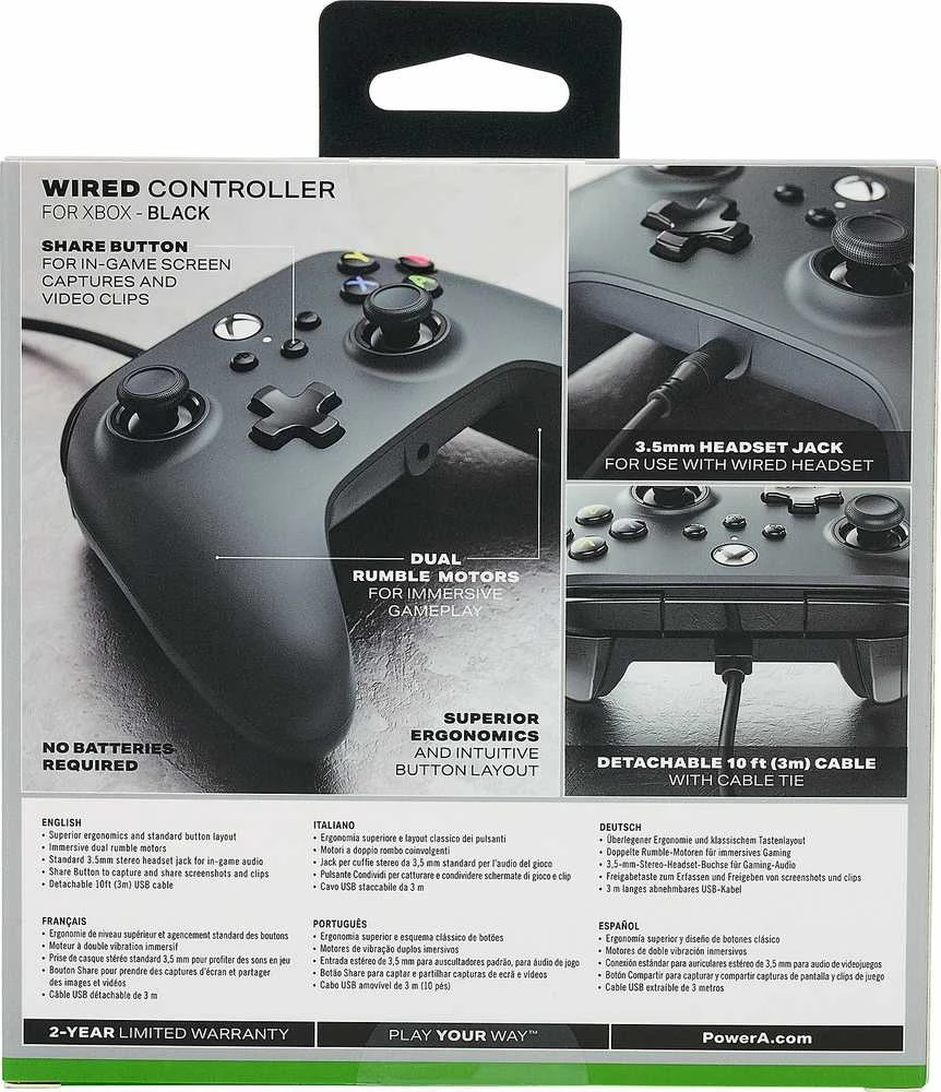 Power A PowerA Enhanced laidinis valdiklis skirtas XBOX One (Juodas)