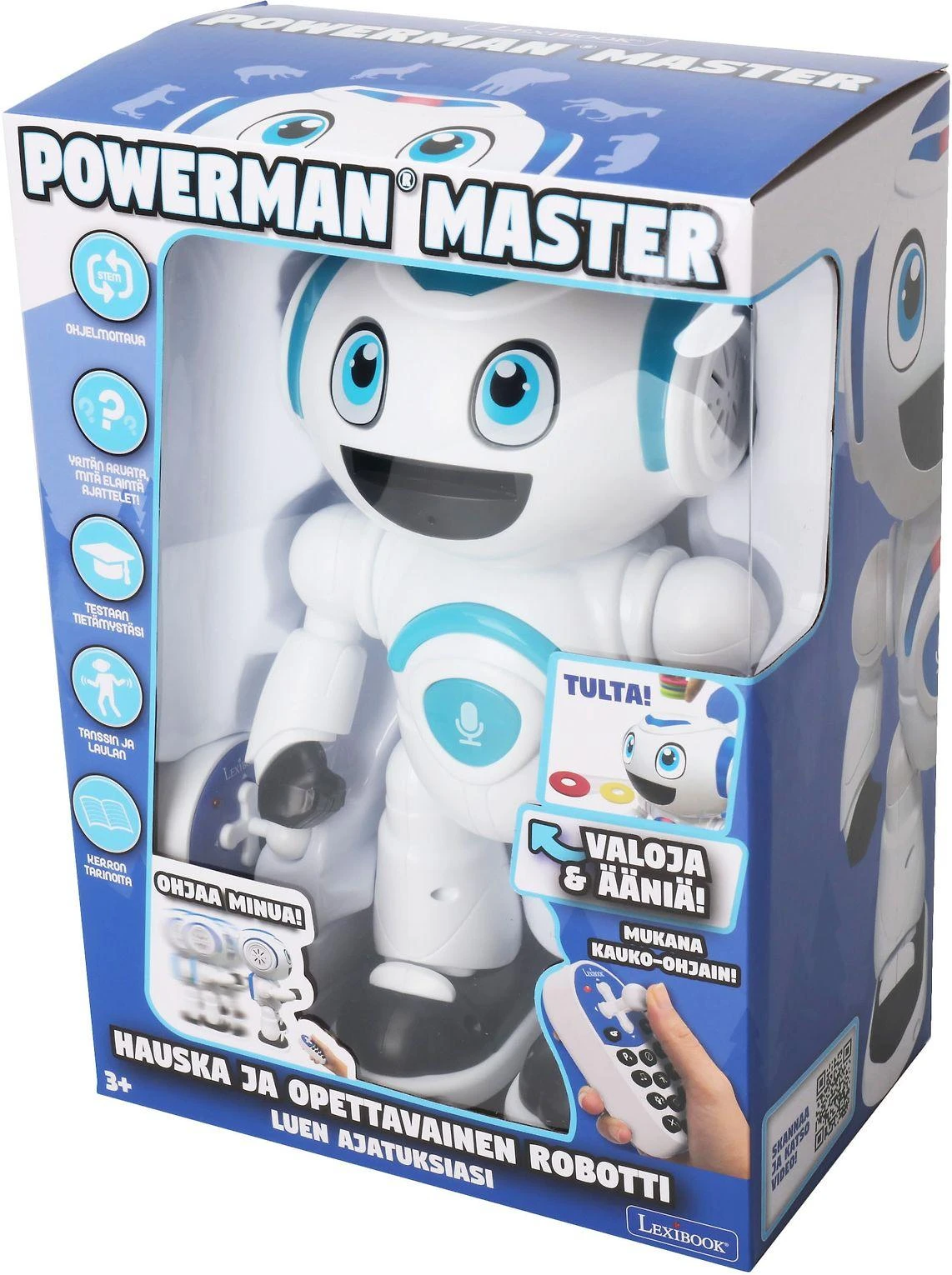Powerman Master Nuotoliniu būdu valdomas robotas, 24 cm (Suomių kalba)