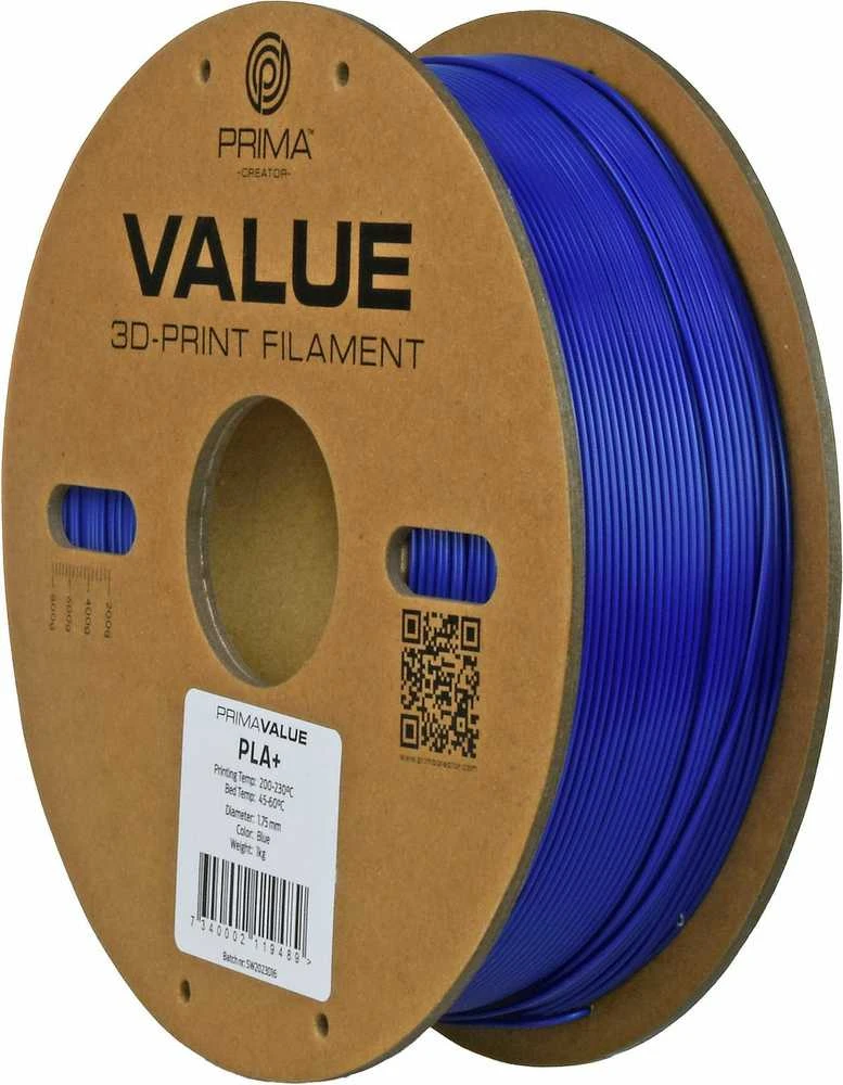 PrimaCreator PrimaValue PLA+ 1.75 mm 1kg - Mėlyna