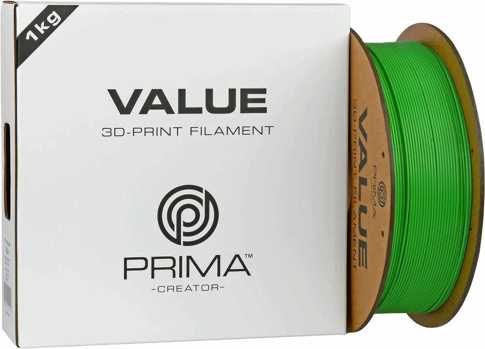 Žalias PLA+ 1.75 mm siūlas ant ritės su pakuote
