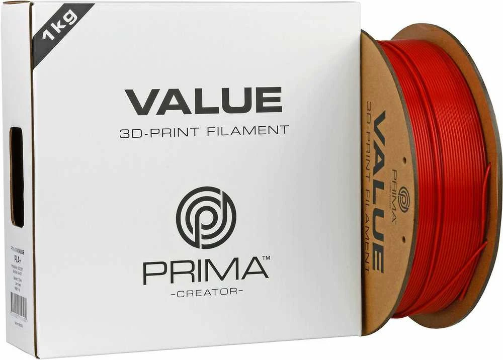 Raudonas PLA+ 3D spausdinimo siūlas, 1kg ritė
