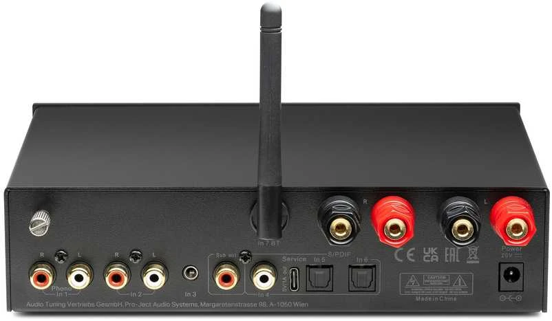 Pro-Ject STEREO BOX E - Minimalistinis integruotas stiprintuvas - Juodas