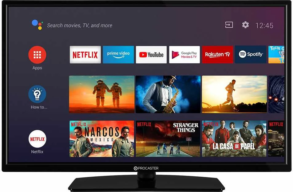 ProCaster LE-32A552H – išmanusis televizorius su Android TV 11 operacine sistema