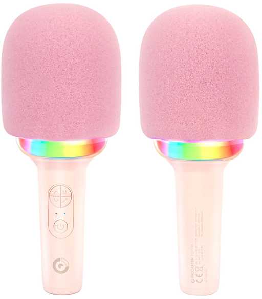 ProCaster Popstar karaokemikrofoni kaiuttimella, pinkki