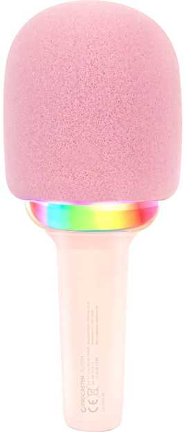 ProCaster Popstar karaokemikrofoni kaiuttimella, pinkki