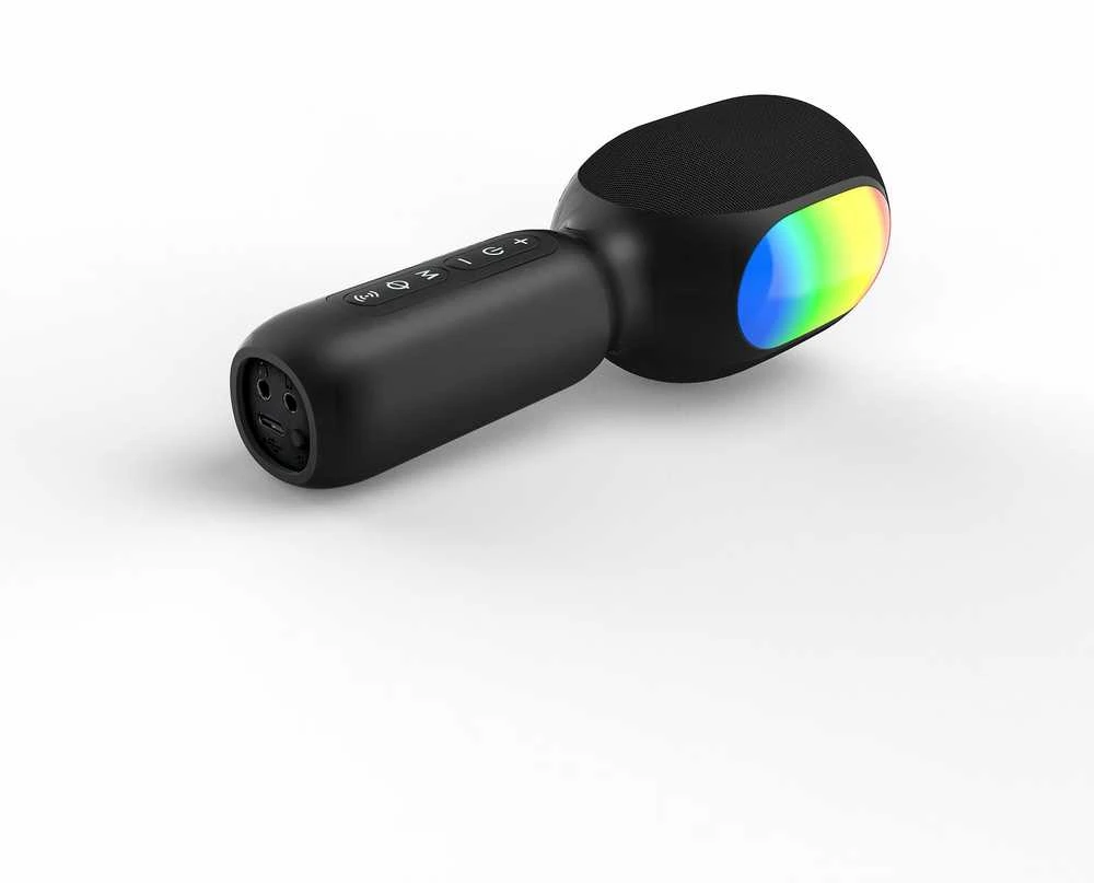 ProCaster Vocalist karaokemikrofoni kaiuttimella, musta