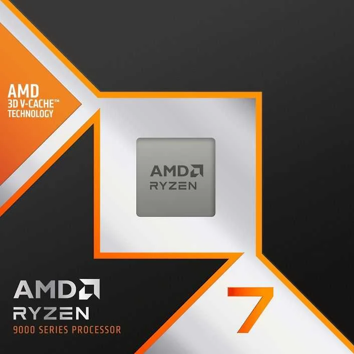 Procesorius  AMD Ryzen 7 9800X3D processor 4.7 GHz 104 MB L2 & L3 (100-100001084WOF) Box