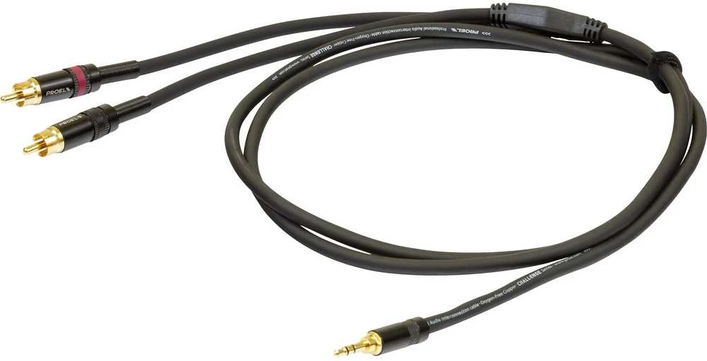 Proel 3.5 mm į 2 RCA garso laidas, 1.5 m