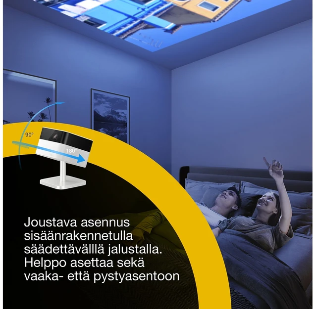 Išmanusis nešiojamas projektorius Epson Lifestudio Flex EF-71 | Full HD | Baltas