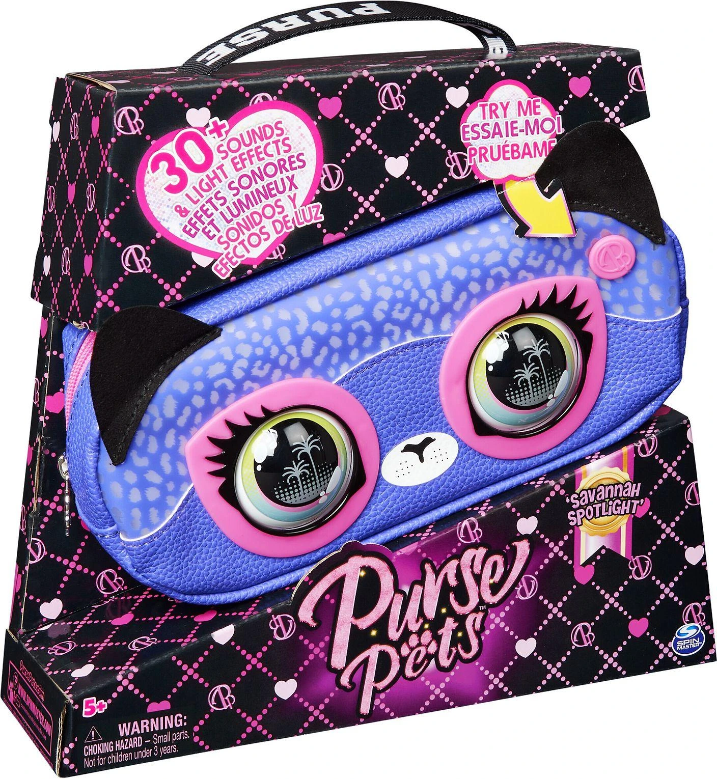 PURSE PETS Interaktyvi juosmens rankinė „Gepardas“