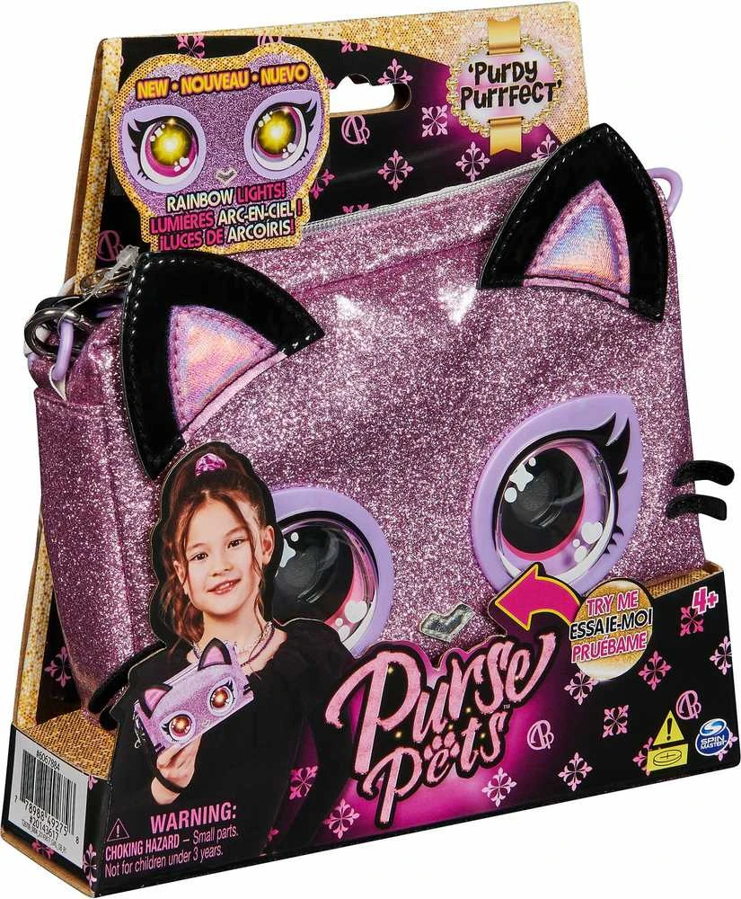 PURSE PETS Interaktyvi blizgi rankinė - Katytė
