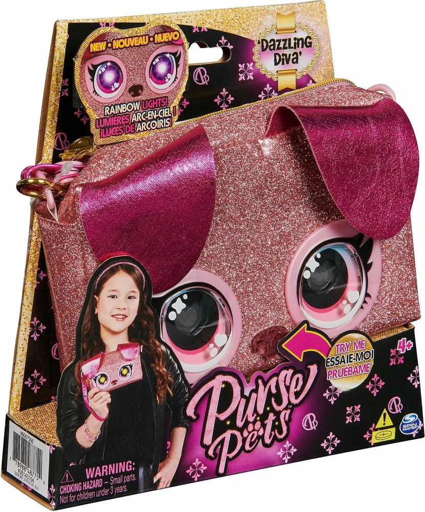 PURSE PETS Interaktyvi blizgi rankinė - Šuniukas