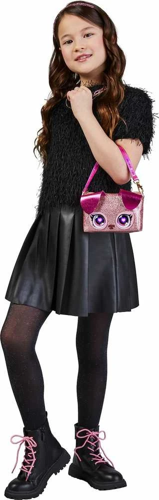 PURSE PETS Interaktyvi blizgi rankinė - Šuniukas