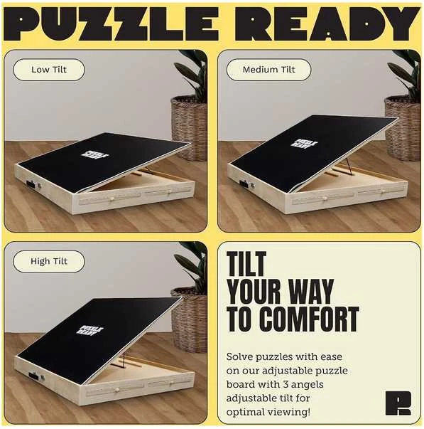 Dėlionė Puzzle Ready - Kallistettava palapelilauta, 1000 palalle