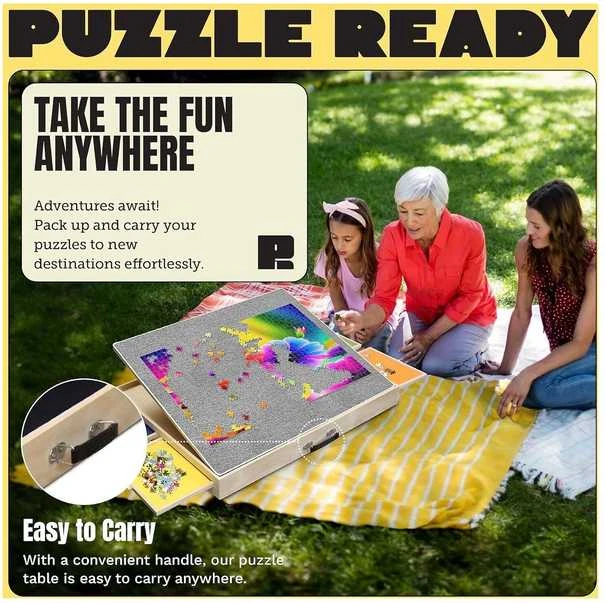 Dėlionė Puzzle Ready - Kallistettava palapelilauta, 1000 palalle