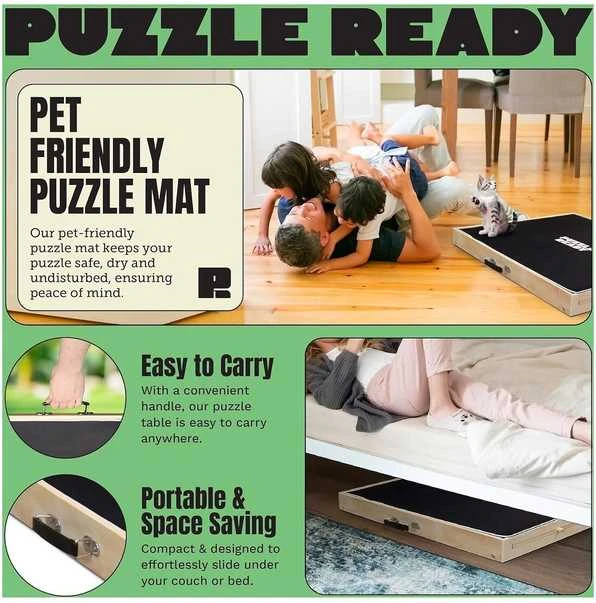 Puzzle Ready - Kallistettava palapelilauta, 1500 palalle