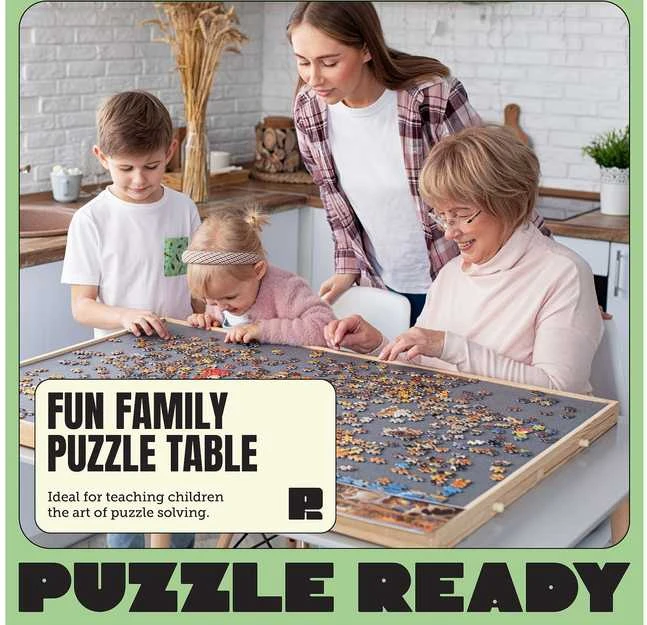 Dėlionė Puzzle Ready - Puinen palapelilauta, 1500 palalle