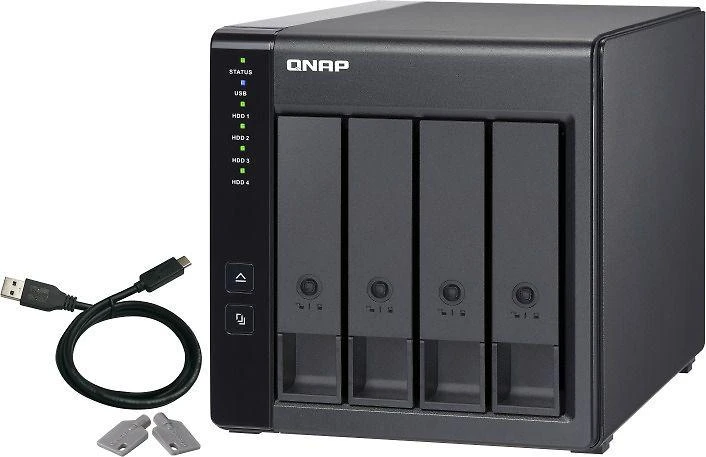 QNAP TR-004 diskų masyvas Juoda