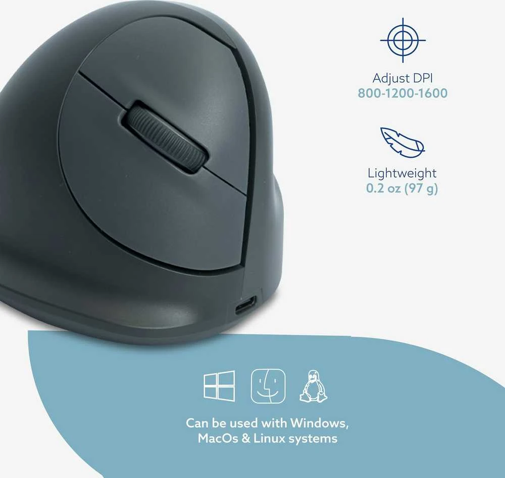 R-GO HE BASIC MEDIUM ERGONOMIŠKAS - Pelė DEŠINIARANKIAI BLUETOOTH