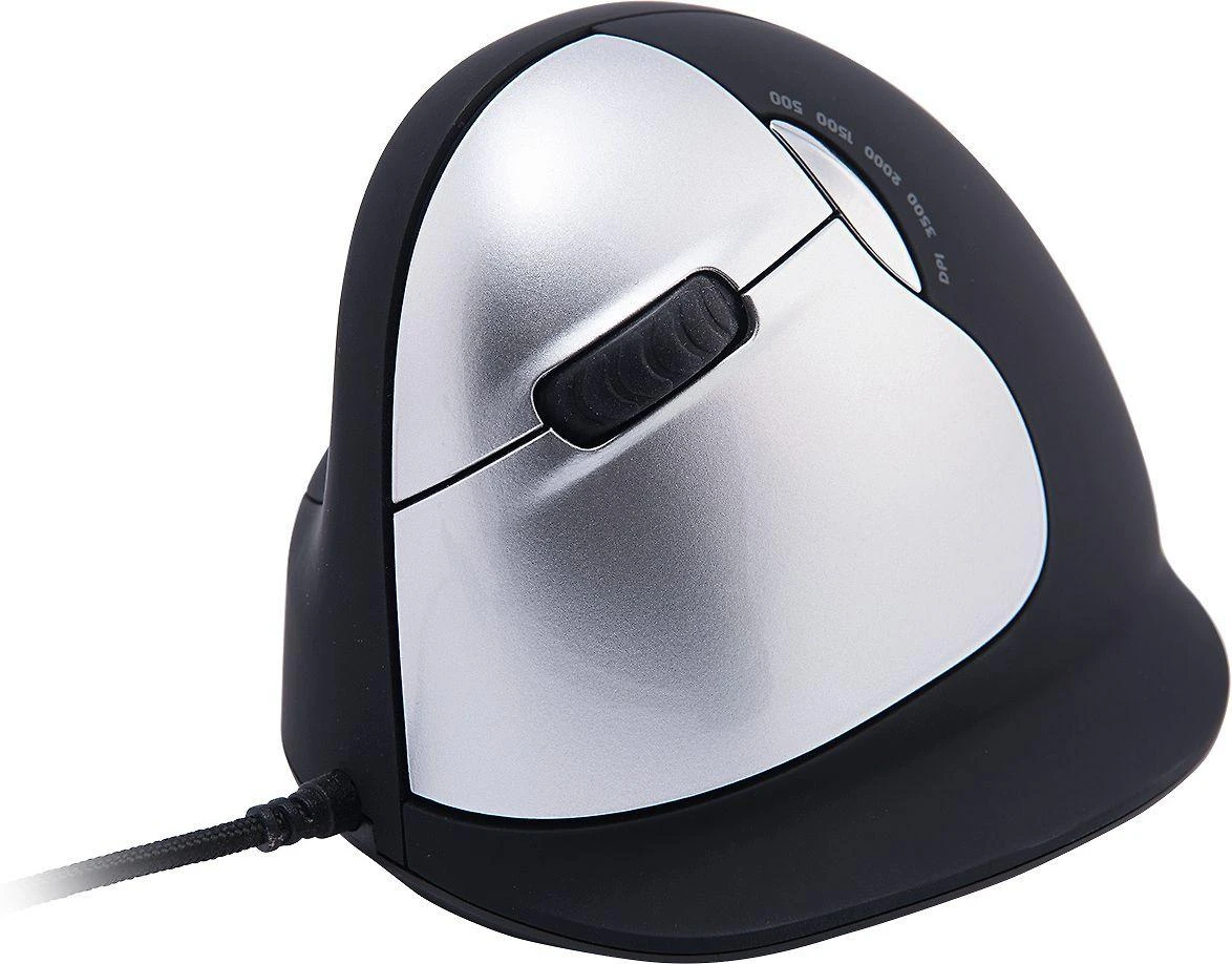 R Go Tools R-GO HE Pelė ERGONOMIŠKAS DIDELIS - KAIRIARANKIUI, LAIDINIS