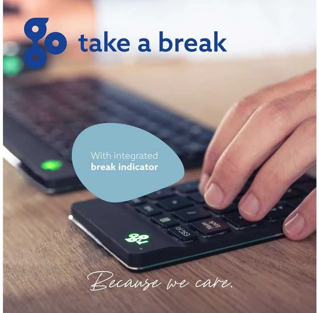 Klaviatūra R Go Tools R-GO NUMPAD BREAK ERGONOMIC - NUMERIC WIRELESS KEYPAD Juodas