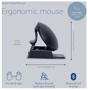 R Go Tools R-GO TWISTER ERGONOMISCHE MAUS - ERGONOMIC Pelė - su laidu/WIRELESS