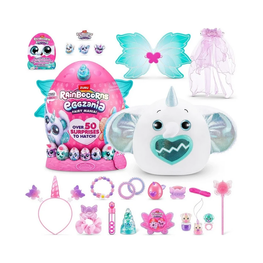 Zuru Pliušinis žaislas Rainbocorns Eggzania Fairy Mania S1