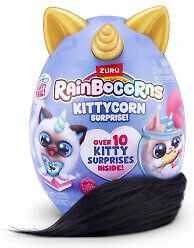 Zuru RAINBOCORNS - Kittycorn staigmenų serija 3, mažas pliušinis žaisliukas - (92104TQ1)