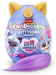 Zuru RAINBOCORNS - Kittycorn staigmenų serija 3, mažas pliušinis žaisliukas - (92104TQ1)