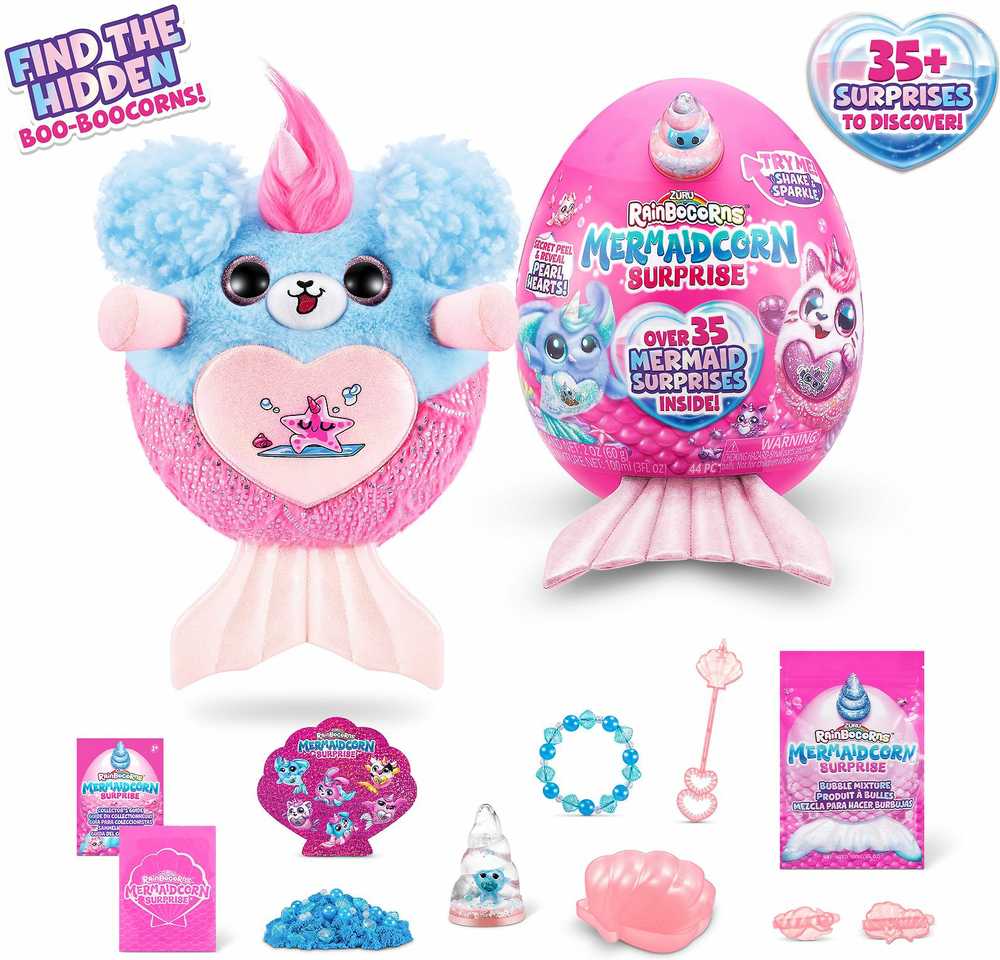 RAINBOCORNS pliušinis žaislas su aksesuarais Mermaidcorn, 7 serija, 9283 aprašymas - Prekės nuotrauka