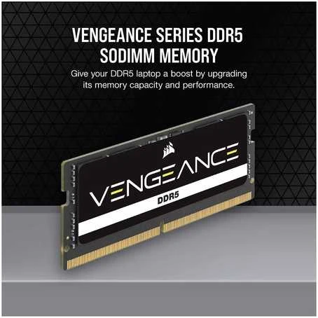RAM Modulis - Corsair Vengeance DDR5 32GB 5600MHz SO-DIMM ECC Atmintis Juoda