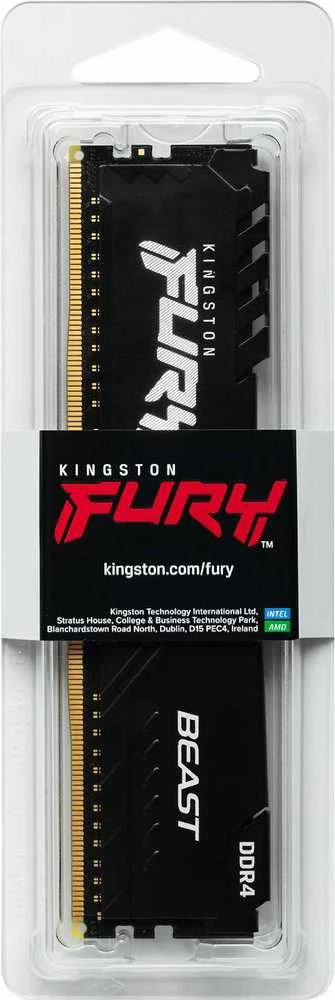 RAM Kingstonas | Fury Beast | 16 GB | DDR4 | 3600 MHz | PC/serveris | Registracijos Nr. | ECC Nr
