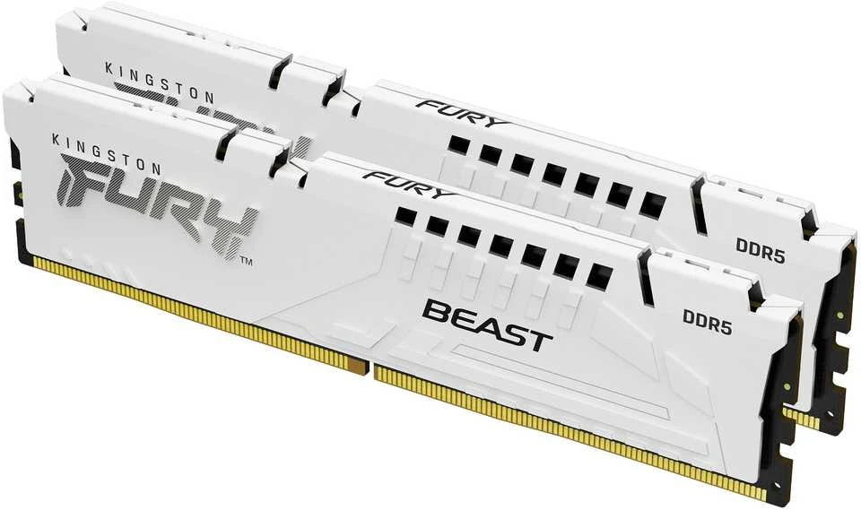RAM Kingston KF560C30BWEK2-32 32GB 6000MT/s DDR5 CL30 DIMM (Kit of 2) FURY Beast Baltas EXPO | Kingstonas