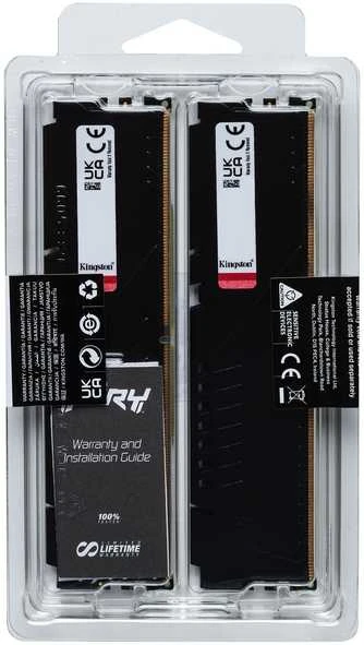 RAM Kingston KF564C32BBEK2-64 64GB 6400MT/s DDR5 CL32 DIMM (Kit of 2) FURY Beast Juodas EXPO | Kingstonas