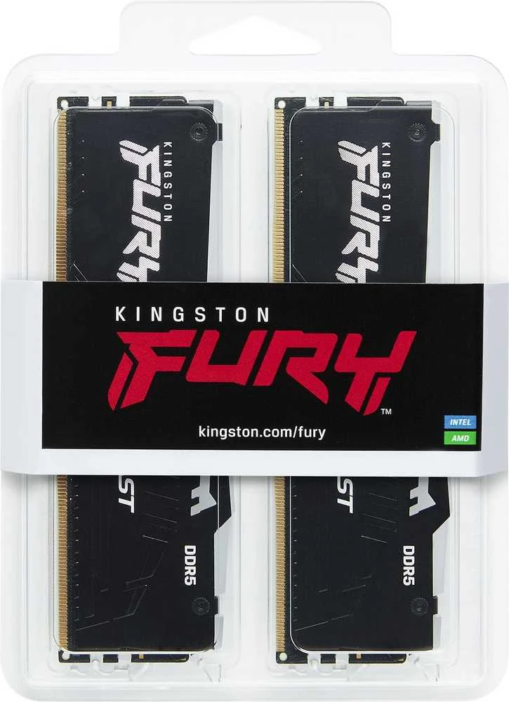 RAM Kingston Technology FURY Beast 64GB 6000MT/s DDR5 CL36 DIMM (2 vnt. rinkinys) RGB