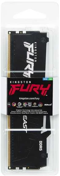 RAM Kingston | FURY Beast Juodas RGB EXPO | 16 GB | DDR5 | 6000 MHz | PC/serveris | Registracijos Nr. | ECC Nr.