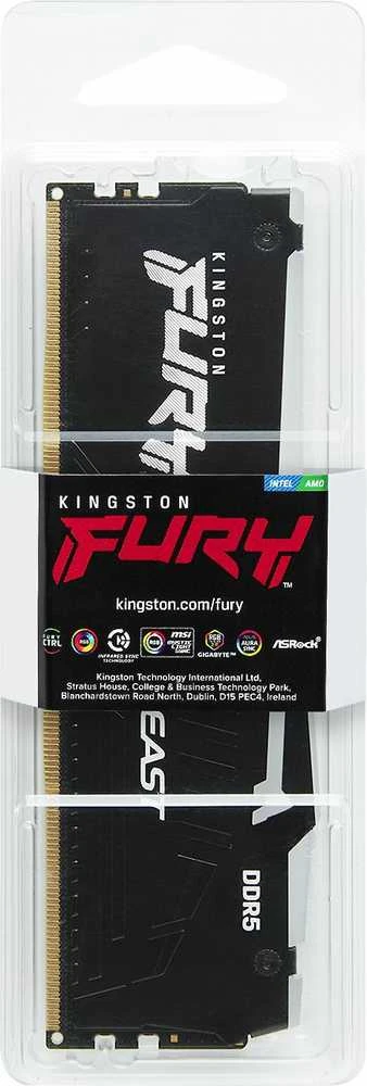 RAM Kingston | FURY Beast Juodas RGB EXPO | 16 GB | DDR5 | 6000 MHz | PC/serveris | Registracijos Nr. | ECC Nr.