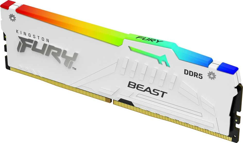 RAM Kingston Fury Beast Baltas RGB EXPO 32GB [2x16GB 6000MHz DDR5 CL36 DIMM]