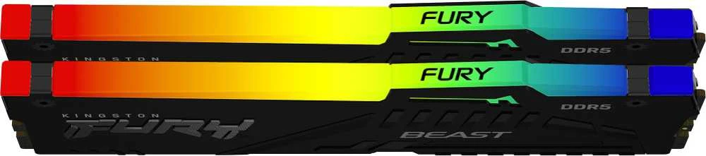 RAM Kingston 64GB 6000MT/s DDR5 CL30 DIMM (2 vnt. rinkinys) FURY Beast RGB EXPO